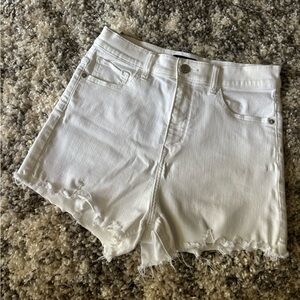 Express Women's White Denim Shorts